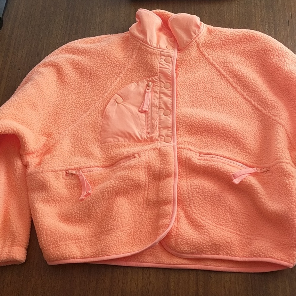 Free People Hit the Slopes Jacket Peach